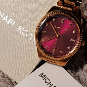 Michael Kors burgundy watch